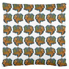 Tommyturt Large Flano Cushion Case (two Sides) by ArtByAng