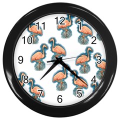 Flaming Gogo Wall Clock (black) by ArtByAng