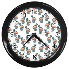 Flaming Gogo Wall Clock (black) by ArtByAng