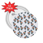 Flaming Gogo 2.25  Buttons (10 pack)  Front