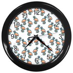 Flaming Gogo Wall Clock (Black) Front