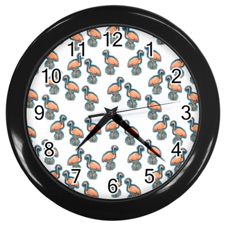 Flaming Gogo Wall Clock (Black)