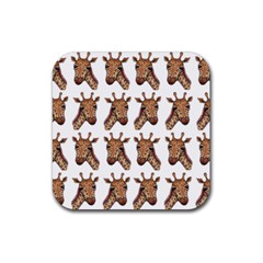 Giraffe Rubber Coaster (square)  by ArtByAng