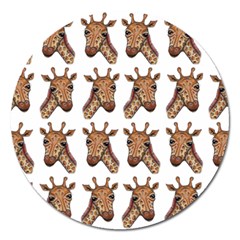 Giraffe Magnet 5  (round) by ArtByAng