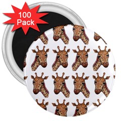 Giraffe 3  Magnets (100 Pack) by ArtByAng