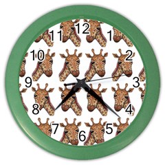 Giraffe Color Wall Clock by ArtByAng