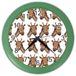 Giraffe Color Wall Clock Front