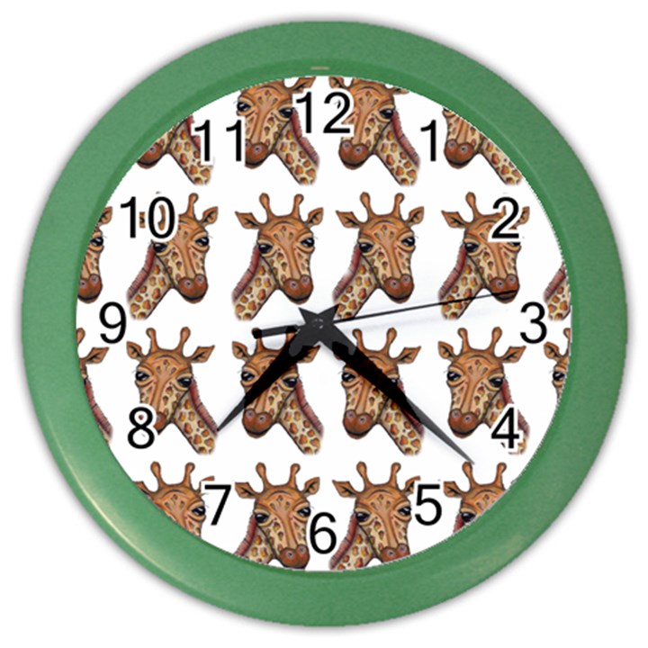 Giraffe Color Wall Clock