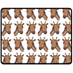 Giraffe Fleece Blanket (medium)  by ArtByAng