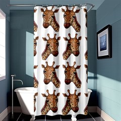 Giraffe Shower Curtain 36  X 72  (stall)  by ArtByAng