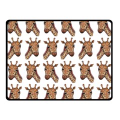 Giraffe Double Sided Fleece Blanket (small)  by ArtByAng