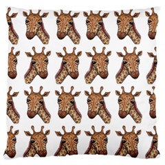 Giraffe Standard Flano Cushion Case (two Sides) by ArtByAng