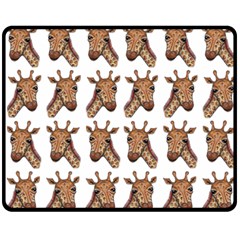 Giraffe Double Sided Fleece Blanket (medium)  by ArtByAng