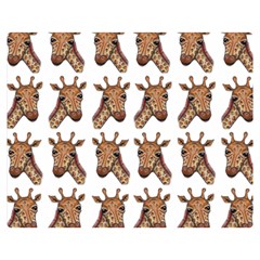 Giraffe Double Sided Flano Blanket (medium)  by ArtByAng