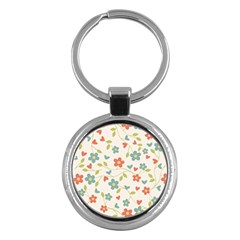 Flowers Pattern Key Chains (round)  by Hansue