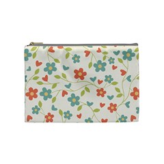 Flowers Pattern Cosmetic Bag (medium) by Hansue