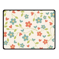 Flowers Pattern Fleece Blanket (small) by Hansue