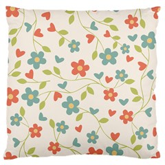 Flowers Pattern Large Cushion Case (one Side) by Hansue