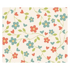 Flowers Pattern Double Sided Flano Blanket (small)  by Hansue