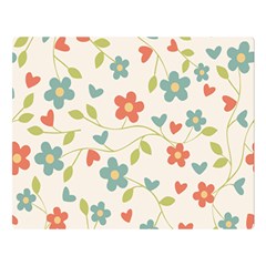 Flowers Pattern Double Sided Flano Blanket (large)  by Hansue