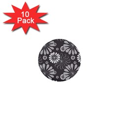 Floral Pattern 1  Mini Buttons (10 Pack)  by Hansue