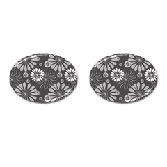 Floral Pattern Cufflinks (oval) by Hansue