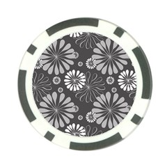 Floral Pattern Poker Chip Card Guard (10 Pack) by Hansue