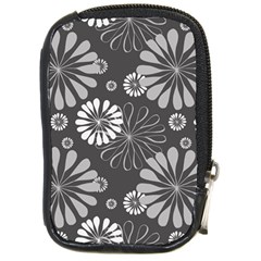 Floral Pattern Compact Camera Leather Case by Hansue