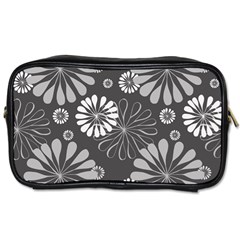 Floral Pattern Toiletries Bag (one Side) by Hansue