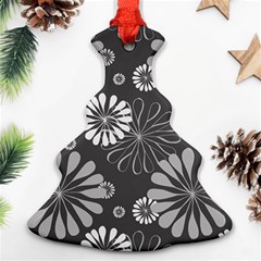 Floral Pattern Christmas Tree Ornament (two Sides)