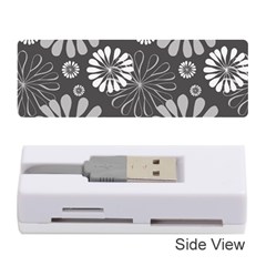 Floral Pattern Memory Card Reader (stick) by Hansue