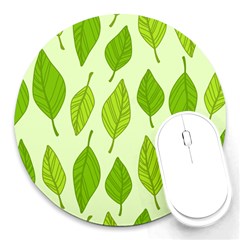 Autumn Pattern Round Mousepads by Hansue