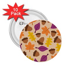 Acorn Pattern 2 25  Buttons (10 Pack)  by Hansue