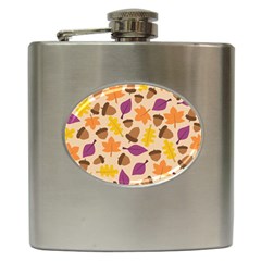 Acorn Pattern Hip Flask (6 Oz) by Hansue