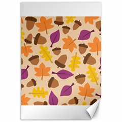 Acorn Pattern Canvas 12  X 18  by Hansue