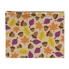 Acorn Pattern Cosmetic Bag (xl) by Hansue