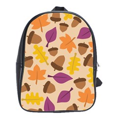 Acorn Pattern School Bag (large) by Hansue