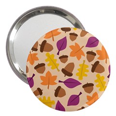 Acorn Pattern 3  Handbag Mirrors by Hansue