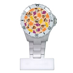 Acorn Pattern Plastic Nurses Watch by Hansue