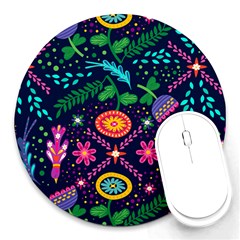 Colorful Pattern Round Mousepads by Hansue