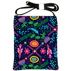 Colorful Pattern Shoulder Sling Bag by Hansue