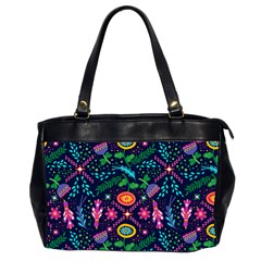 Colorful Pattern Oversize Office Handbag (2 Sides) by Hansue