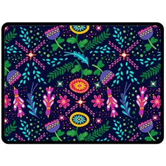 Colorful Pattern Fleece Blanket (large) 