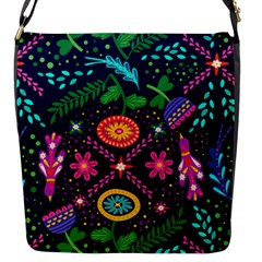 Colorful Pattern Flap Closure Messenger Bag (s) by Hansue