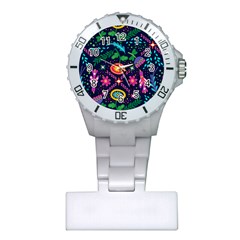 Colorful Pattern Plastic Nurses Watch by Hansue