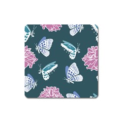 Butterfly  Square Magnet by Hansue