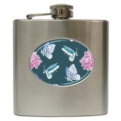 Butterfly  Hip Flask (6 Oz) by Hansue