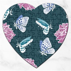 Butterfly  Jigsaw Puzzle (heart) by Hansue