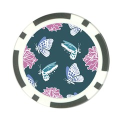 Butterfly  Poker Chip Card Guard by Hansue