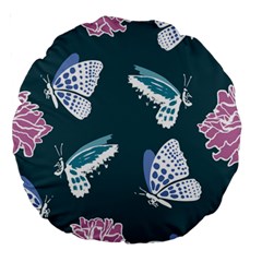 Butterfly  Large 18  Premium Round Cushions